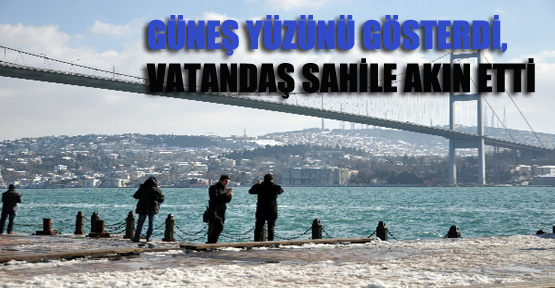 Güneş yüzünü gösterdi, vatandaş sahile akın etti