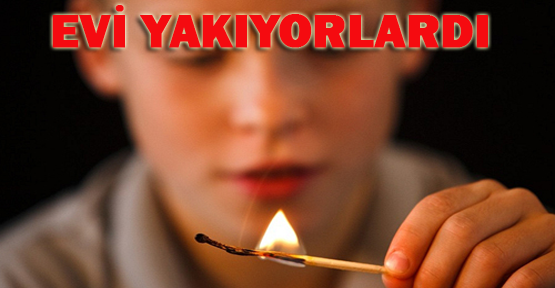 Çocukların çıkardığı yangın korkuttu