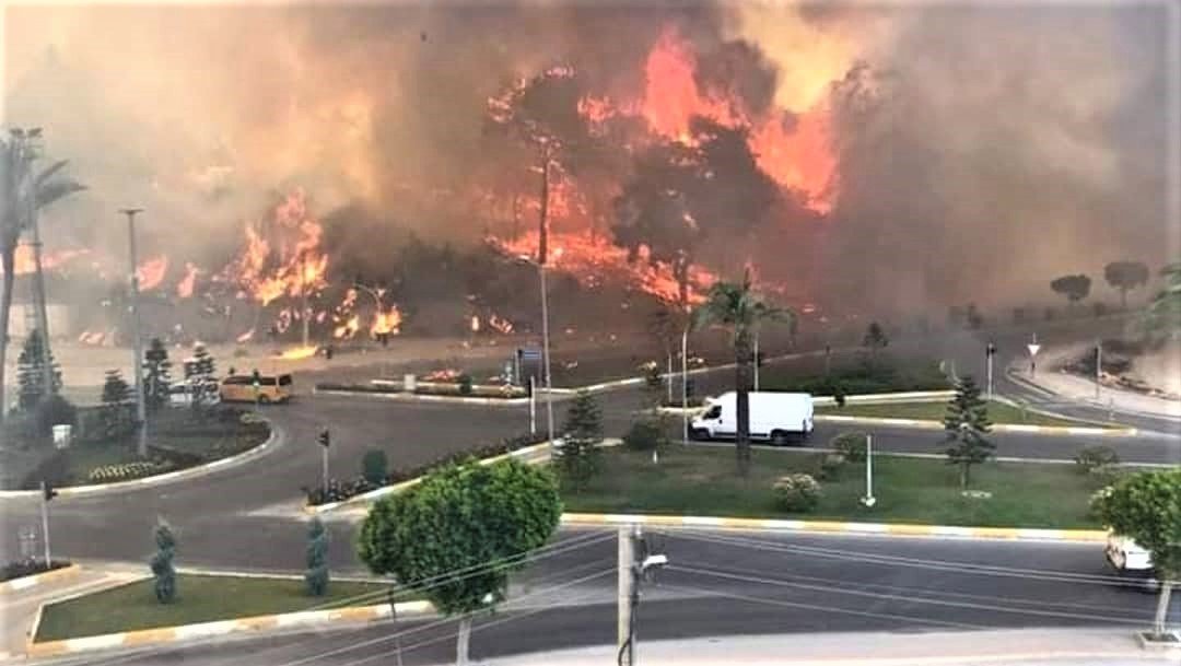 Bir orman yangını da Marmaris’te