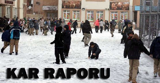 İstanbul'un kar raporu