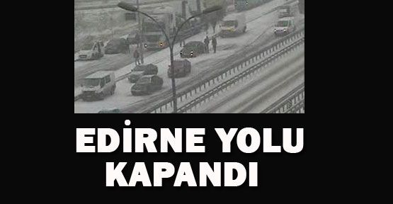 Haramidere yolu kapandı