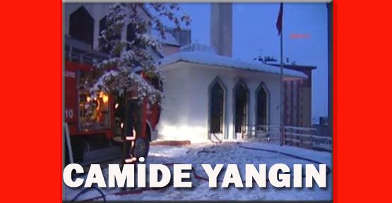 Kağıthane'de cami yanıyordu