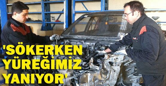 Hurda araçların her birinde başka dram
