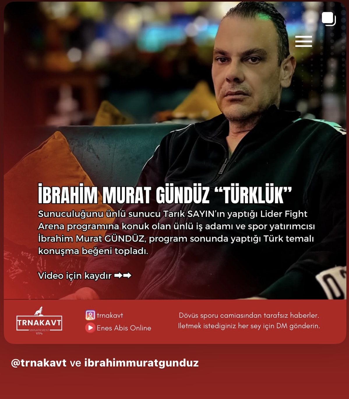 Enes Abiş, İbrahim Murat Gündüz’ün “Allah Türkleri Seçti” Sözünü Sosyal Medyada Gündeme Taşıdı