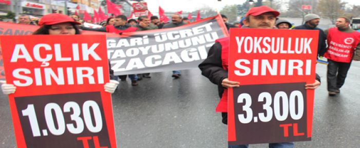 İşçiler Ak Parti'ye yürüdü