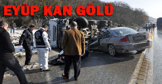 Eyüp'te 2 kaza, 1 ölü, 5 yaralı