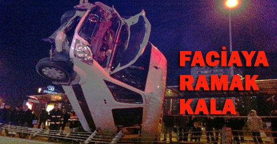 Metrobüs yolunda faciaya ramak kala