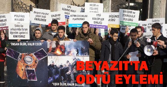 Öğrenciler ODTÜ'lü öğrencileri protesto etti