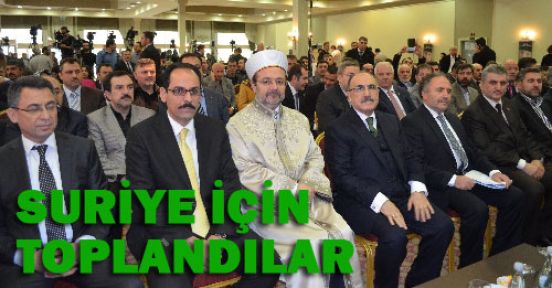 Sivil toplum Suriye için Haliç'te toplandı