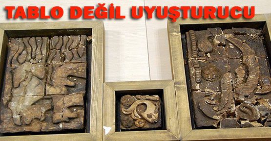 İran'dan uyuşturucudan yapılmış tablo getirmiş