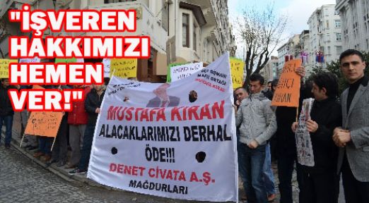 Nişantaşı'nda işçi eylemi
