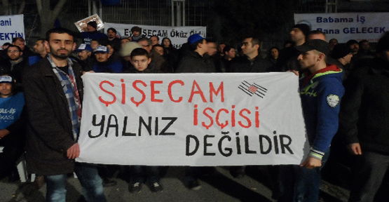 İşçiler yeni yıla eylem yaparak girdi