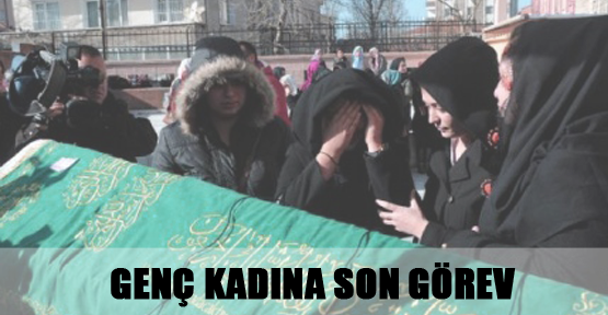 Genç kadına son görev