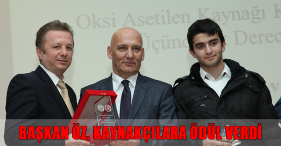 Başkan Öz, Kaynakçılara Ödül Verdi
