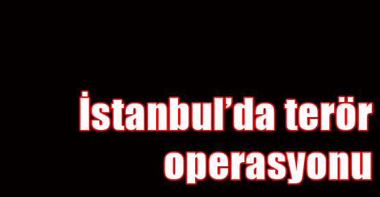 İstanbul'da terör operasyonu