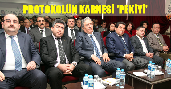 Protokolün karnesi 'pekiyi'