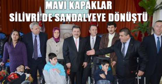 Mavi kapaklar Silivri'de sandalyeye dönüştü