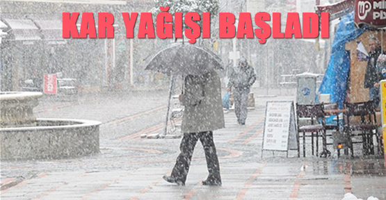 Kar yağışı başladı
