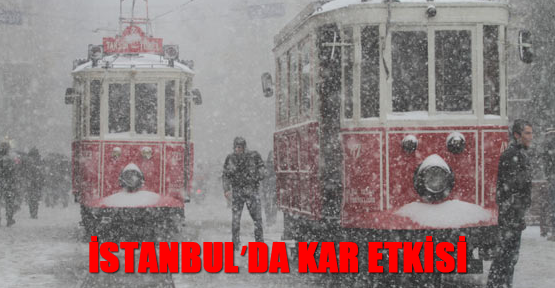İstanbulda kar yağışı akşam da etkili oldu