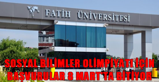 Sosyal Bilimler Olimpiyatı için başvurular 8 Mart'ta bitiyor