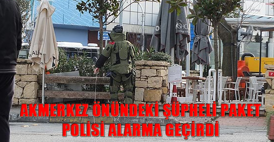 Akmerkez önündeki şüpheli paket polisi alarma geçirdi