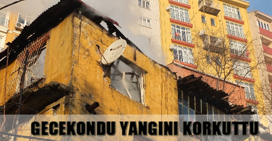 Gecekondu yangını korkuttu