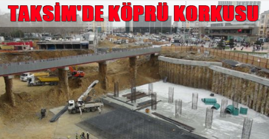 Taksim'de köprü korkusu