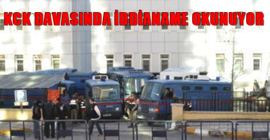 KCK davasında iddianame okunuyor