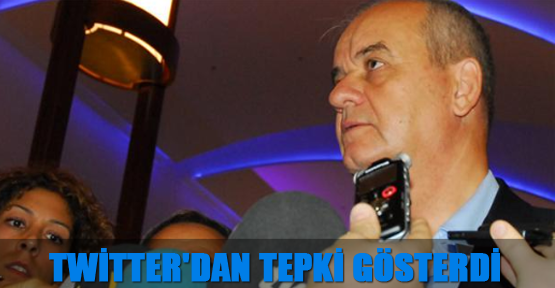 Twitter'dan tepki gösterdi