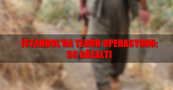 İstanbul'da terör operasyonu: 50 gözaltı