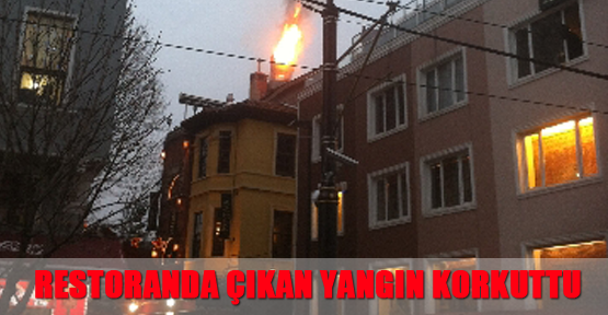 Sultan Ahmet'te restoranda çıkan yangın korkuttu