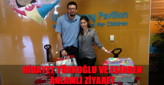 Hidayet Türkoğlu ve eşinden anlamlı ziyaret