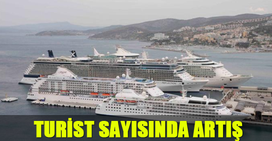 Turist sayısında artış