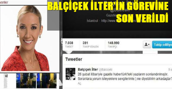 Balçiçek İlter'in görevine son verildi