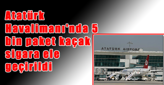 Atatürk Havalimanı'nda Kaçak Sigara Ele Geçirildi