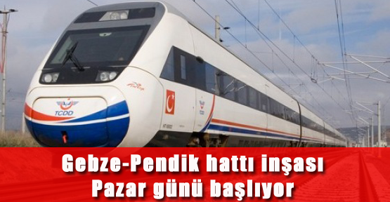 Gebze-Pendik Hattı İnşası Başlıyor
