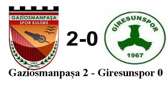 Türkiye Kupası -Gaziosmanpaşaspor: 2 - Giresunspor: 0