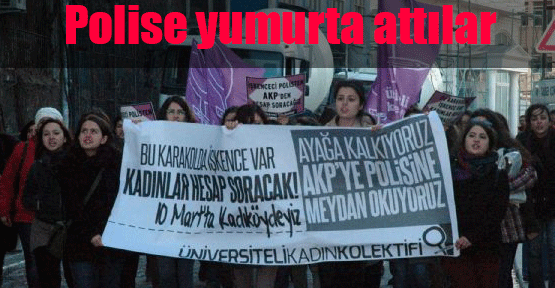 Polise yumurta attılar