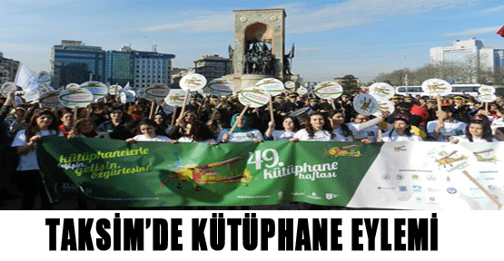 İstiklal’de kütüphane yürüyüşü