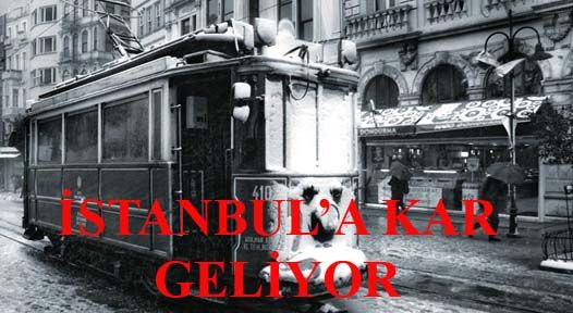 İstanbul\'a kar gelyor