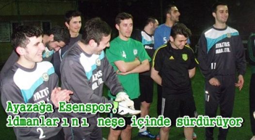 Ayazağa Esenspor, idmanlarını neşe içinde sürdürüyor