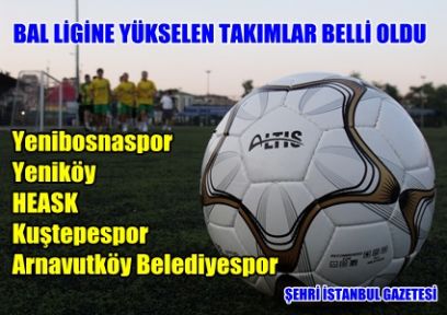 Bal Ligine doğrudan yükselen beş takım belli oldu.