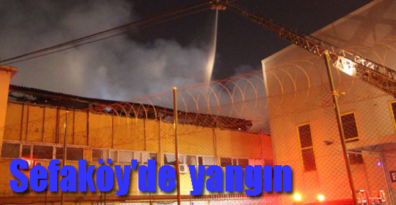 Sefaköy'de yangın