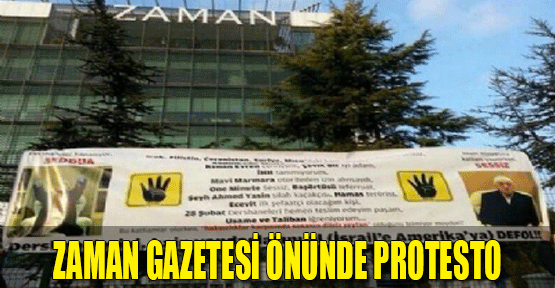 Zaman Gazetesi Önünde Protesto