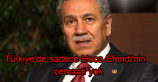 Bülent Arınç: Türkiye'de sadece Hoca Efendi'nin cemaati yok