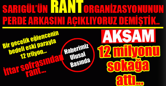 'Sarıgül’ün rant organizasyonunun perde arkası' haberimiz ulusal basında
