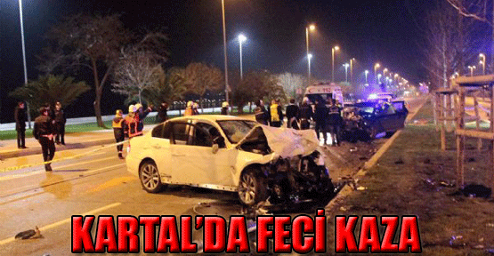 Kartal'da feci kaza!