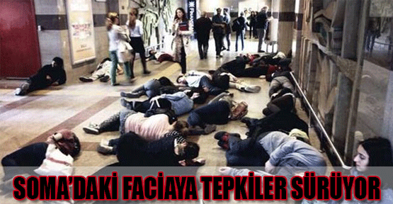 Metroda yere yatarak eylem