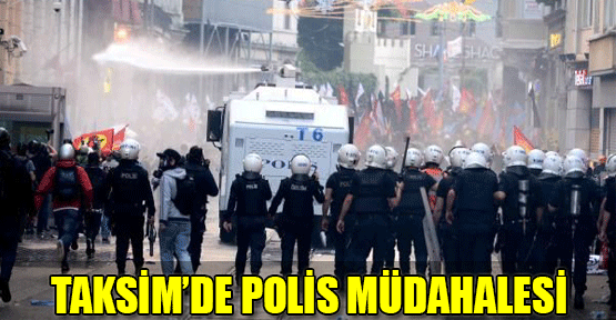 Taksim'de polis müdahalesi